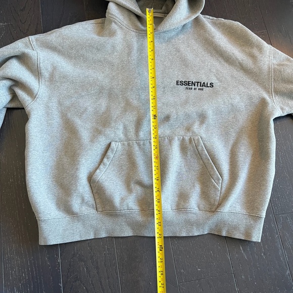 Essentials Fear Of God Unisex Sweatshirt Hoodie 3D Logo GREY LARGE RN090233 - Picture 6 of 10